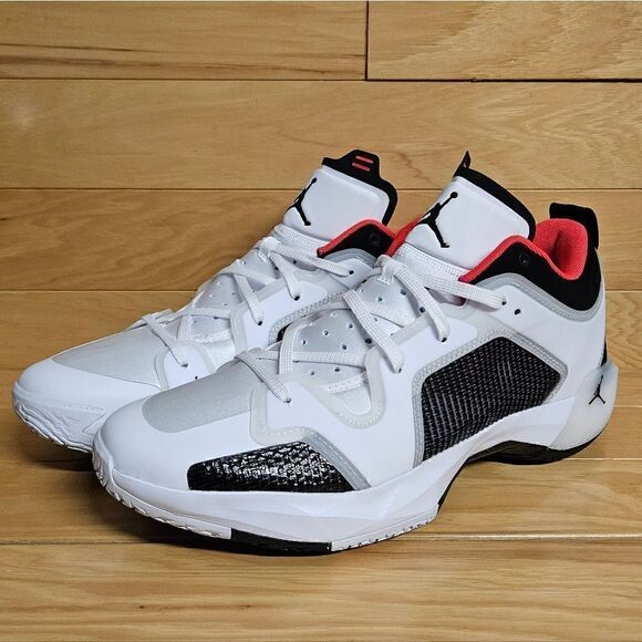 Air Jordan 37 XXXVII Low 14 White Black Siren Red Basketball Shoe DQ4122-100 main image 4